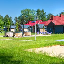 Aktywny wypoczynek nad wodą, balie Jurajskiej Przystani nad zalewem Poraj